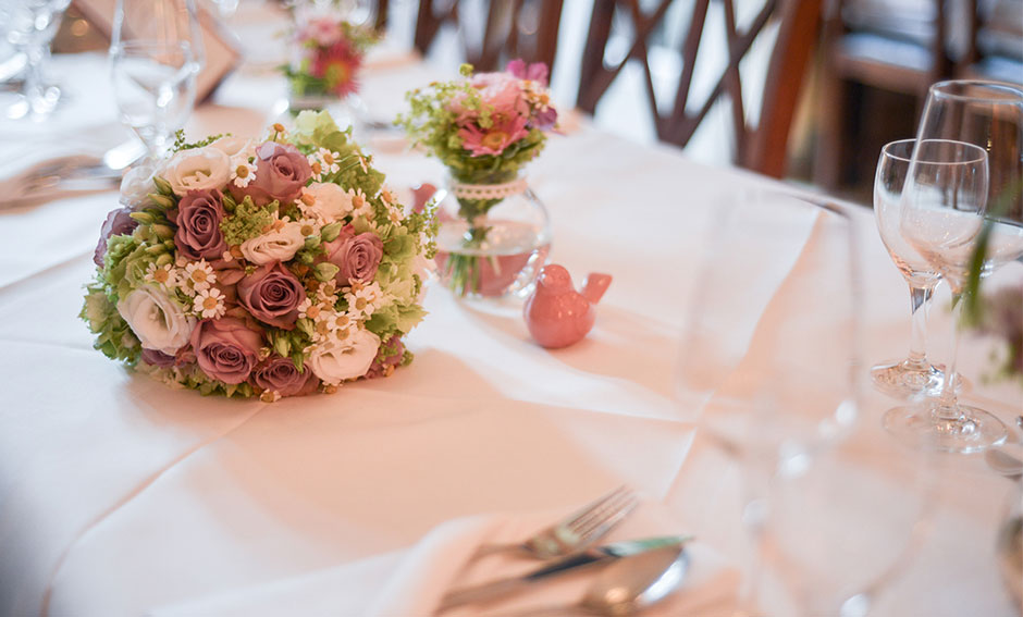 Hochzeitsfoto Brauttisch Deko Hochzeitsfeier Berlin